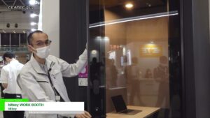 [CEATEC 2022] 予約ができる個室ブース「bitkey WORK BOOTH」 – bitkey