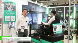[CEATEC 2023] 重機の遠隔操作システムと稼働データを用いた現場改善ソリューション「K-DIVE」 – WIZAPPLY株式会社ブース内 コベルコ建機株式会社